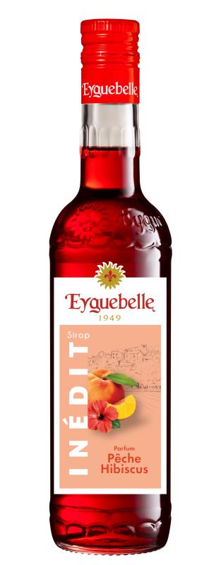 Eyguebelle Peach-Hibiscus flavour Inédit Syrup