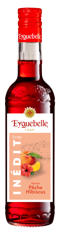 Sirop Inédit Parfum Pêche-Hibiscus Eyguebelle