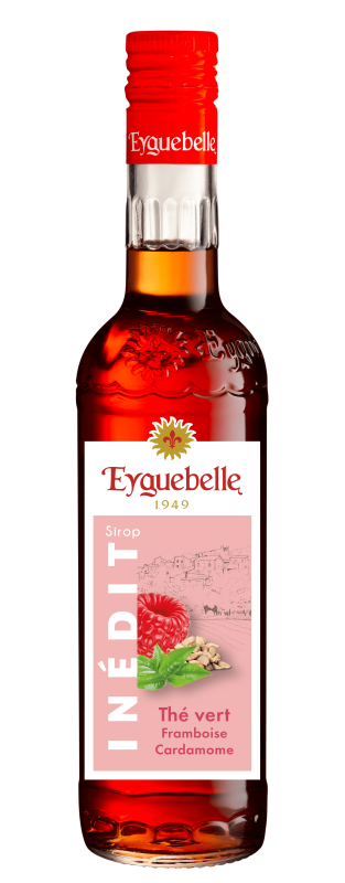 Sirop Inédit Thé Vert Framboise et Cardamome Eyguebelle