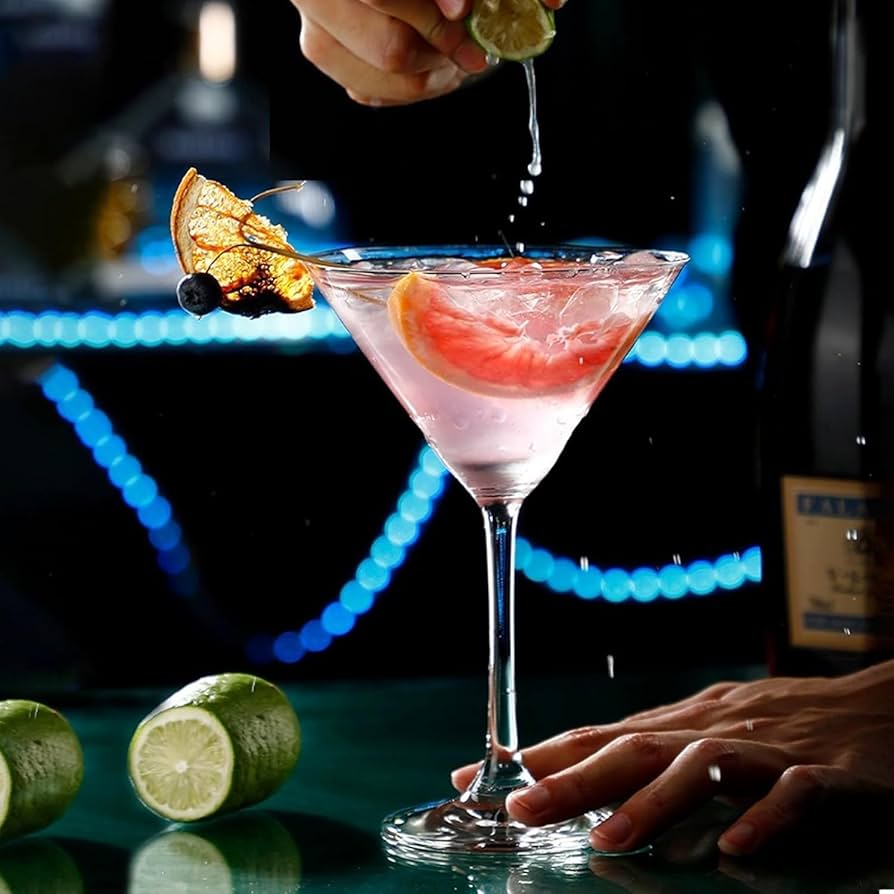 The iconic cocktail glasses