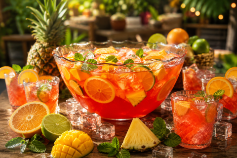Punch sans alcool fruité : recette festive et facile