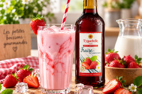 Fraise et lait : la recette facile et gourmande en 5 minutes