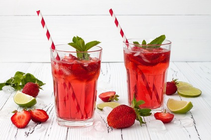 Virgin Mojito Fraise : sans alcool et sans feuille de menthe !